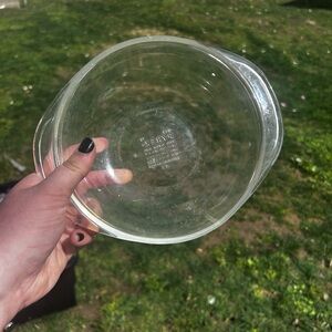 Pyrex Clear Glass Pie Plate with Pour Spout